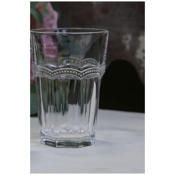 Drikke glas med perlekant - Antoinette  Stor